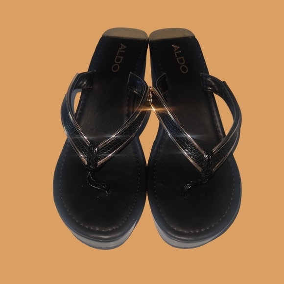 Aldo 3.5" Platform Wedge Sandals | Size 7.5 - Picture 2 of 9